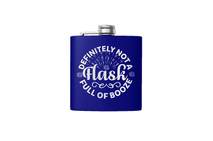 BOOZE FLASK 6 OZ DESIGN ETCHED