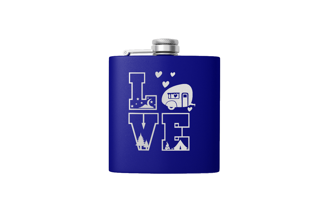 CAMPING LOVE 6 OZ FLASK