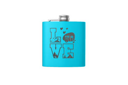 CAMPING LOVE 6 OZ FLASK