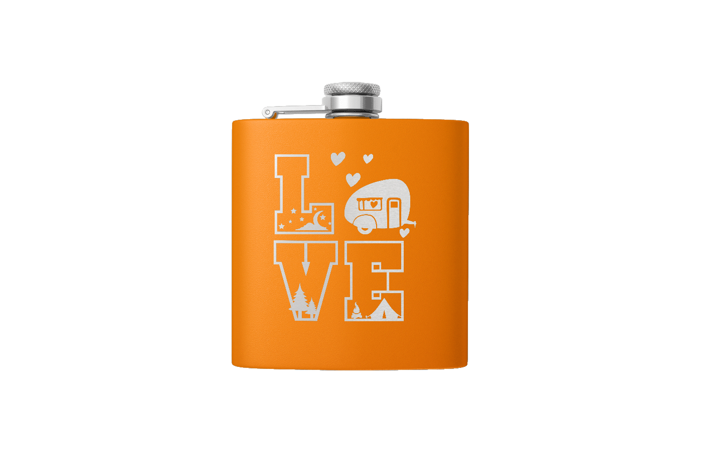 CAMPING LOVE 6 OZ FLASK