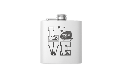 CAMPING LOVE 6 OZ FLASK