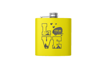 CAMPING LOVE 6 OZ FLASK