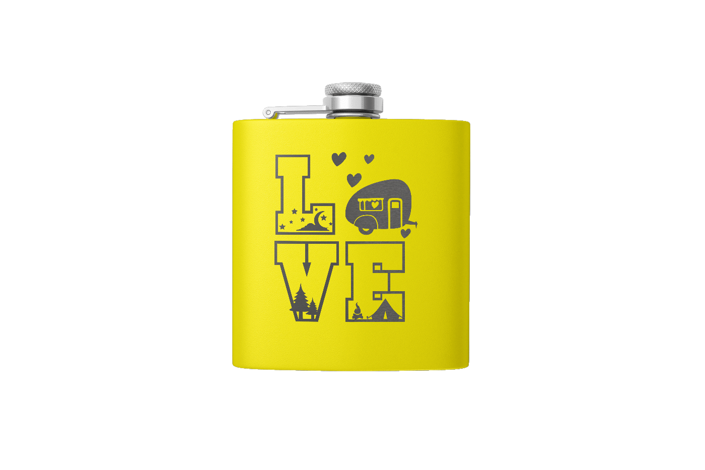 CAMPING LOVE 6 OZ FLASK