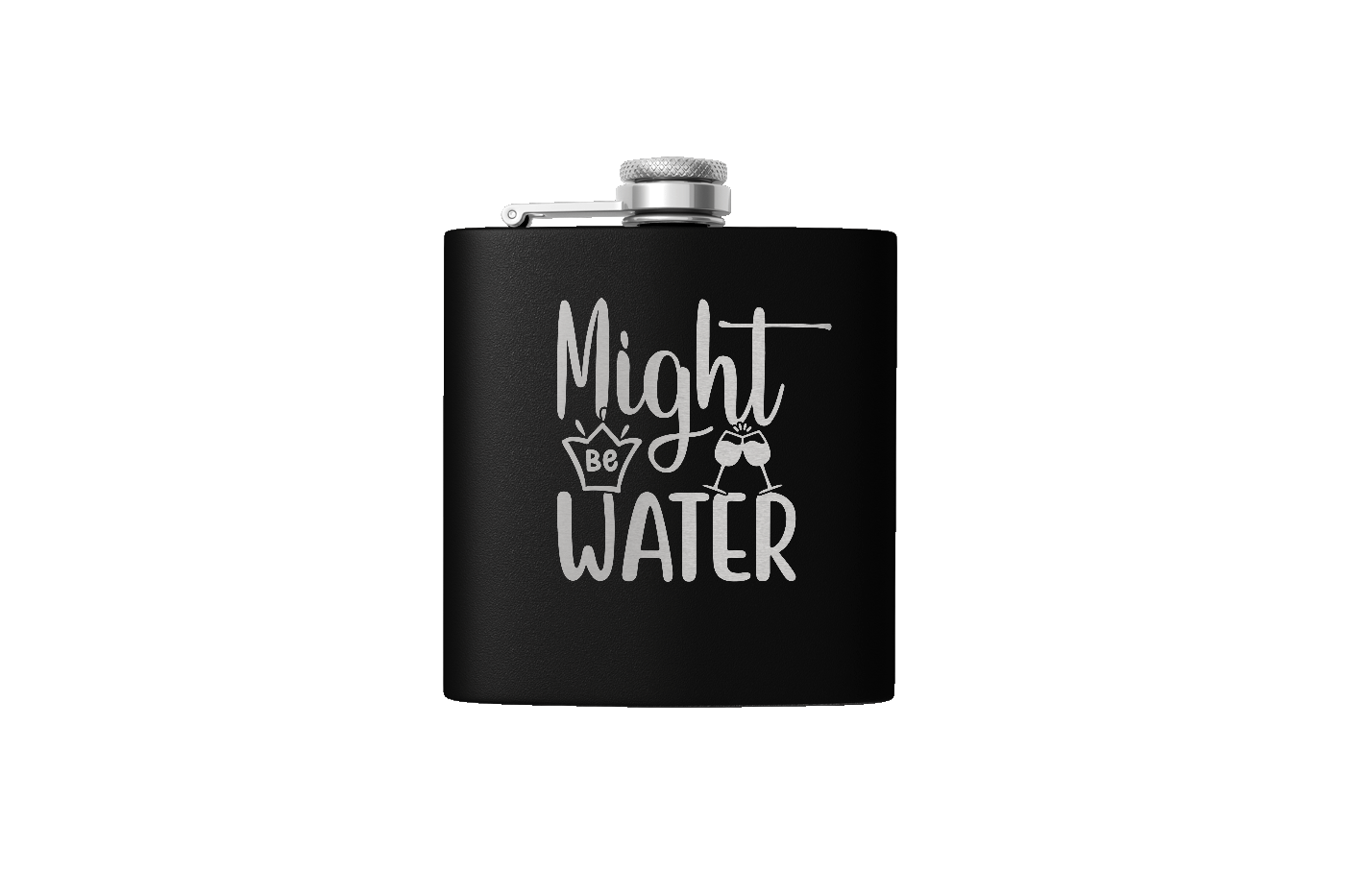 MIGHT BE WATER 6 OZ FLASK