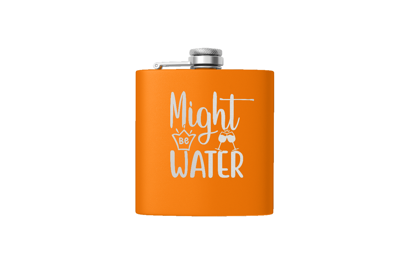 MIGHT BE WATER 6 OZ FLASK