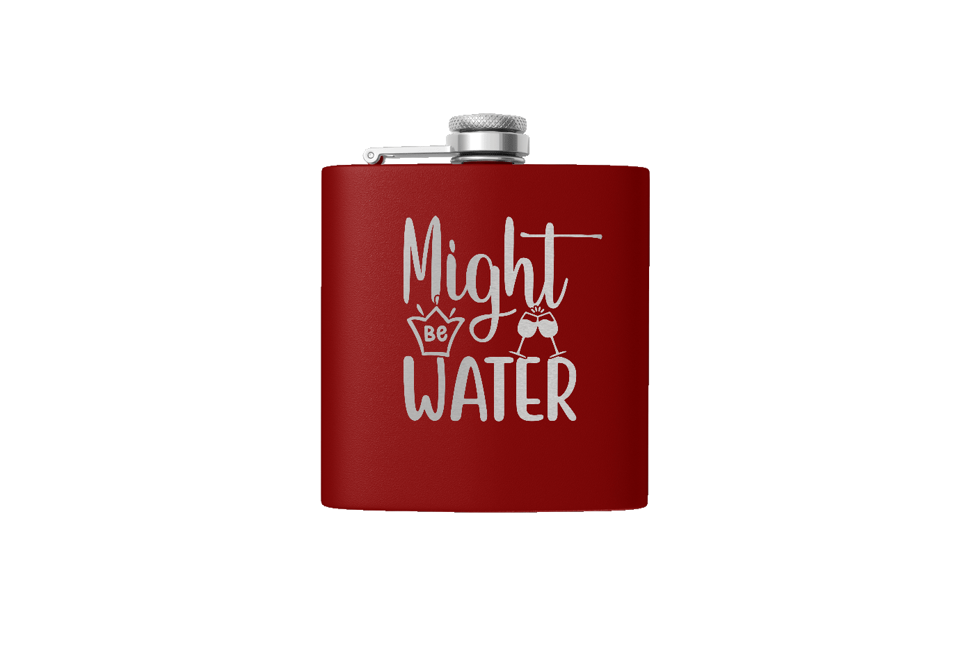 MIGHT BE WATER 6 OZ FLASK